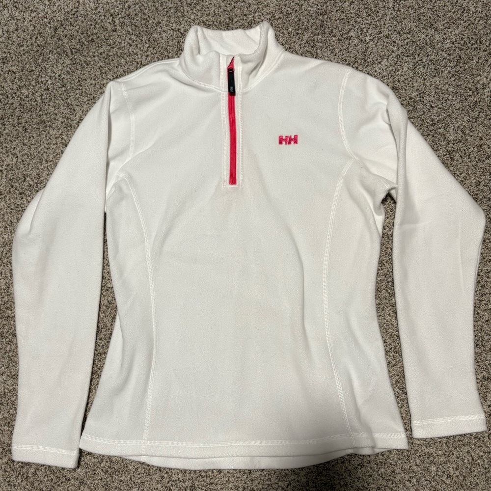 Helly Hansen White Quarter-Zip Fleece